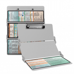 WhiteCoat Clipboard® Trifold - White Physical Therapy Edition